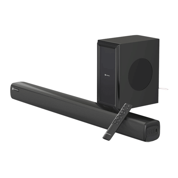 Buy PORTRONICS Pure Sound 101 120W Soundbar with Wired Woofer with
